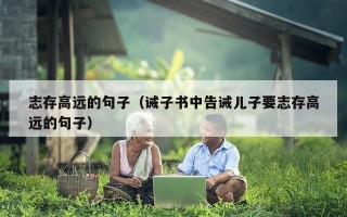 志存高远的句子（诫子书中告诫儿子要志存高远的句子）
