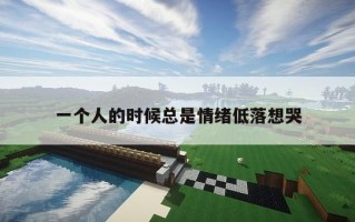 一个人的时候总是情绪低落想哭 一个人的时候总是情绪低落想哭