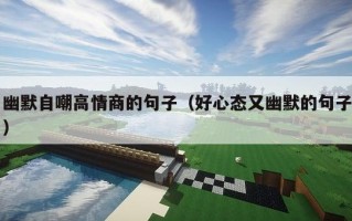 幽默自嘲高情商的句子（好心态又幽默的句子）