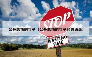 公开恋情的句子（公开恋情的句子经典语录）