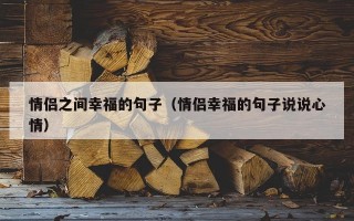 情侣之间幸福的句子（情侣幸福的句子说说心情）