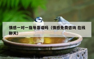 情感一对一指导靠谱吗（情感免费咨询 在线聊天）