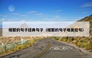 相聚的句子经典句子（相聚的句子唯美短句）