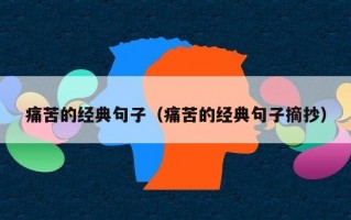 痛苦的经典句子（痛苦的经典句子摘抄）