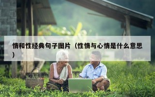 情和性经典句子图片（性情与心情是什么意思）