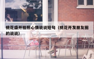 桃花盛开拍照心情说说短句（桃花开发朋友圈的说说）