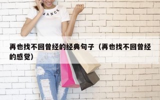 再也找不回曾经的经典句子（再也找不回曾经的感觉）