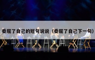 委屈了自己的短句说说（委屈了自己下一句）