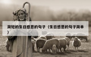 简短的生日感恩的句子（生日感恩的句子简单）