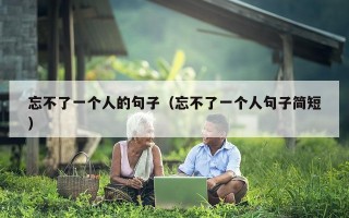 忘不了一个人的句子（忘不了一个人句子简短）