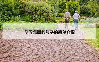 学习氛围的句子的简单介绍