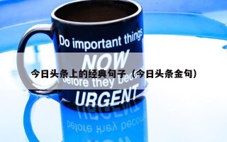 今日头条上的经典句子（今日头条金句）