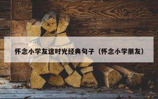 怀念小学友谊时光经典句子（怀念小学朋友）