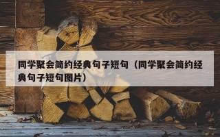 同学聚会简约经典句子短句（同学聚会简约经典句子短句图片）