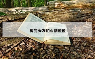 剪完头发的心情说说