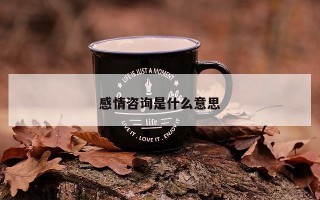 感情咨询是什么意思