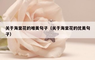 关于海棠花的唯美句子（关于海棠花的优美句子）