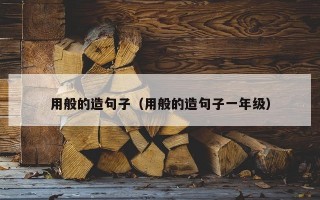 用般的造句子（用般的造句子一年级）