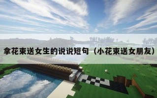 拿花束送女生的说说短句（小花束送女朋友）