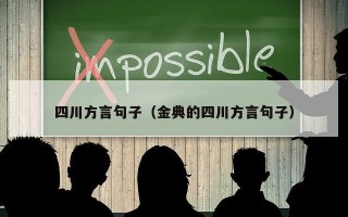 四川方言句子（金典的四川方言句子）