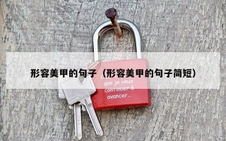 形容美甲的句子（形容美甲的句子简短）