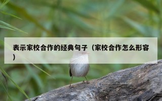 表示家校合作的经典句子（家校合作怎么形容）