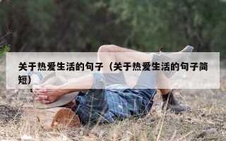 关于热爱生活的句子（关于热爱生活的句子简短）