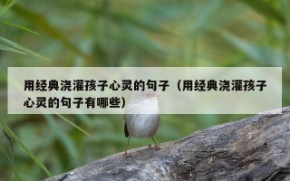 用经典浇灌孩子心灵的句子（用经典浇灌孩子心灵的句子有哪些）