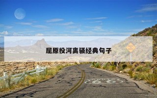 屈原投河离骚经典句子