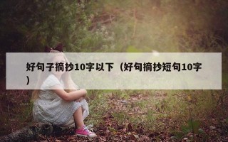 好句子摘抄10字以下（好句摘抄短句10字）