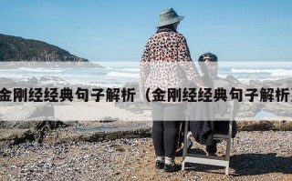金刚经经典句子解析（金刚经经典句子解析）