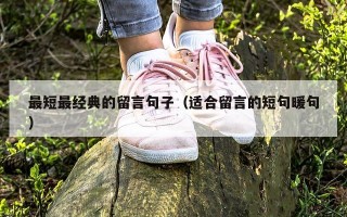 最短最经典的留言句子（适合留言的短句暖句）