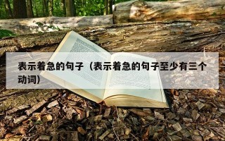 表示着急的句子（表示着急的句子至少有三个动词）