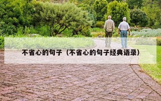 不省心的句子（不省心的句子经典语录）