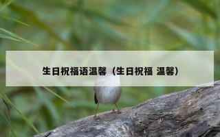生日祝福语温馨（生日祝福 温馨）