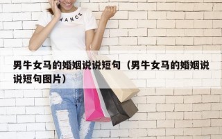 男牛女马的婚姻说说短句（男牛女马的婚姻说说短句图片）