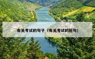 有关考试的句子（有关考试的短句）