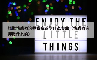 想做情感咨询师我应该学什么专业（情感咨询师做什么的）