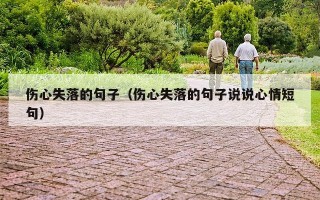 伤心失落的句子（伤心失落的句子说说心情短句）