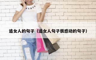 追女人的句子（追女人句子很感动的句子）