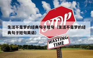 生活不是梦的经典句子短句（生活不是梦的经典句子短句英语）