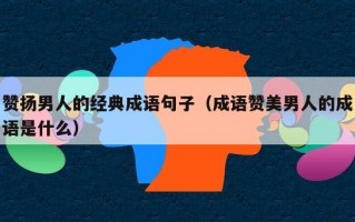 赞扬男人的经典成语句子（成语赞美男人的成语是什么）