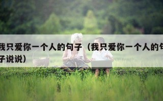我只爱你一个人的句子（我只爱你一个人的句子说说）