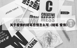 关于爱情的随笔感悟怎么写（随笔 爱情）