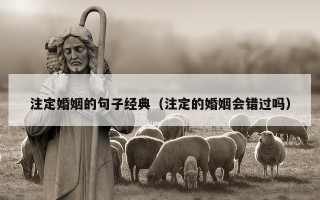 注定婚姻的句子经典（注定的婚姻会错过吗）