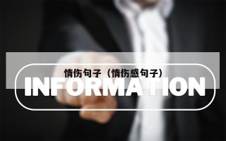 情伤句子（情伤感句子）