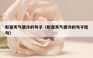 形容天气很冷的句子（形容天气很冷的句子短句）