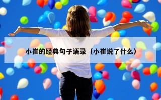 小崔的经典句子语录（小崔说了什么）