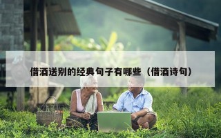 借酒送别的经典句子有哪些（借酒诗句）