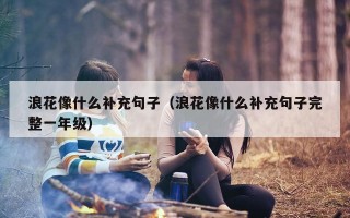 浪花像什么补充句子（浪花像什么补充句子完整一年级）